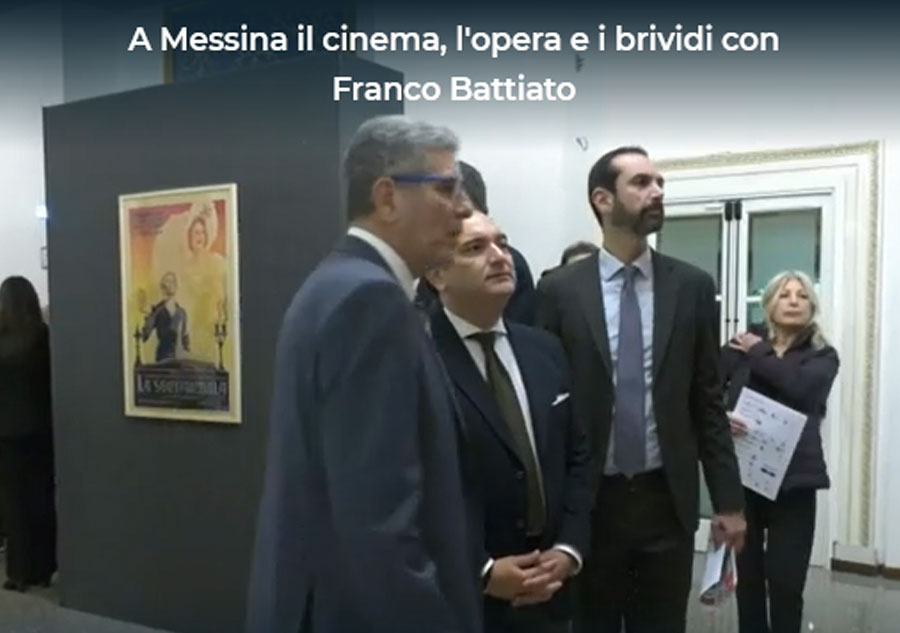 Rainews: A Messina il cinema, l'opera e i brividi con Franco Battiato
